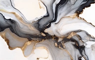 Soyut sanat geçmişi. Doku ve parlak renk. Çağdaş sanat. Tablo resmi. Sözleşmeli sanat eseri. Boya lekeleri. Boya fırçası. Modern sanat, altın