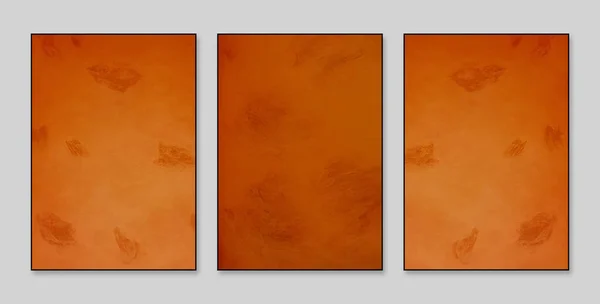Abstrakcyjne Tło Sztuki Zestaw Trzech Abstrakcyjnych Malarskich Dekoracji Ścian Tła — Zdjęcie stockowe