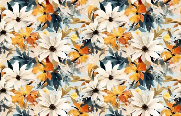 Connexion Abstraite Transparente Transparente Fleurs Plantes Étoiles Nuages Blancs Art — Photo