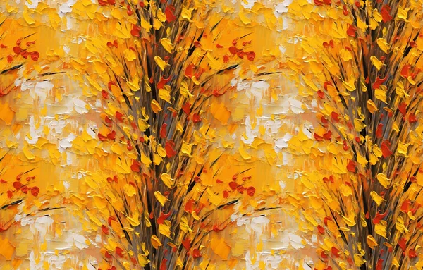 Moderne Kunst Planten Bomen Olieverfschilderijen Paletmes Chinese Wind — Stockfoto