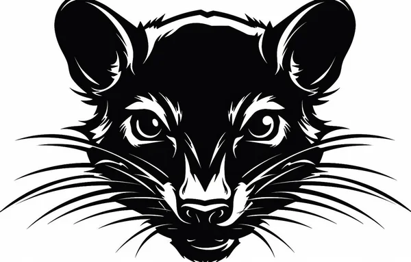 Beyaz Arka Plan Hayvanlar Siyah Kafa Svg — Stok fotoğraf