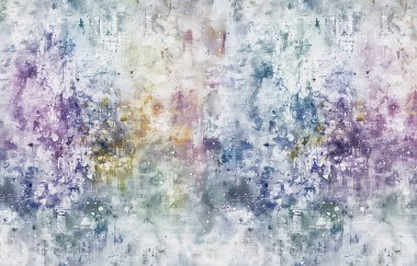 Soyut sanat geçmişleri. Dekorasyon, doku ve parlak renkler için üç soyut tablo seti. Boya lekeleri. Altın elementler, hayvanlar, bitkiler.