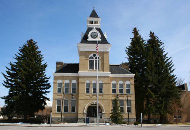 Beaverhead County Courthouse in Dillon Montana clipart