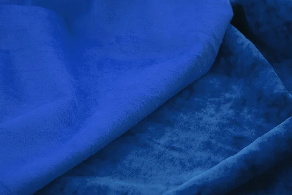 Tessuto Blu Sfondo Texture — Foto Stock