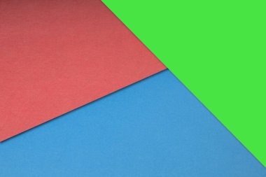 Kopya alanı olan renkli geometrik şekillerin soyut arkaplanı