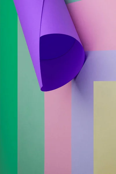 Абстрактный Фон Бумаги Красочными Геометрическими Формами — стоковое фото