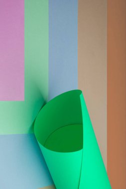 abstract background of colorful paper sheets