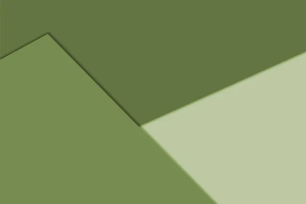 緑の幾何学的な形をした抽象的な背景 — ストック写真