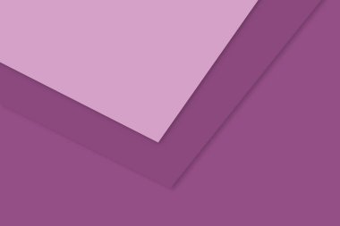 Kağıt kesiği katmanları pembe ve beyaz renkli geometrik arkaplan. vektör illüstrasyonu