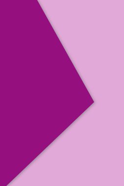 Pembe ve beyaz geometrik şekillerin gölgesinden kesilen kağıdın soyut arkaplanı.