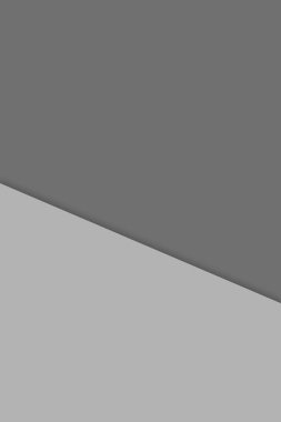 Gölge ve gölgeli gri kağıt arka plan. 3d illüstrasyon 