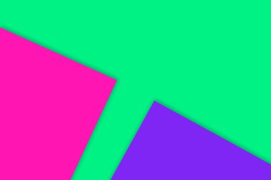 Mavi ve pembe şeklinde kesilmiş kağıdın soyut arkaplanı, vektör illüstrasyonu