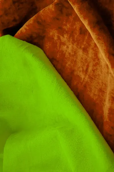 Struttura Tessuto Verde Con Modello Una Stoffa — Foto Stock