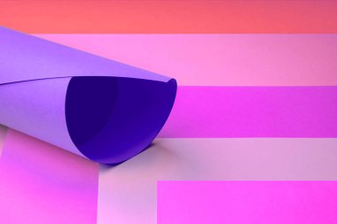 soyut geometrik şekiller arka planda pastel pembe renkte.