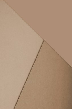 brown cardboard box background with space for text or logo, top view.