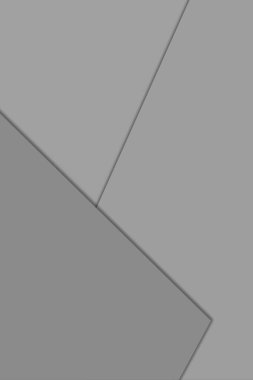 Gri soyut geometrik şekiller bileşimi, üretken sanat arkaplanı