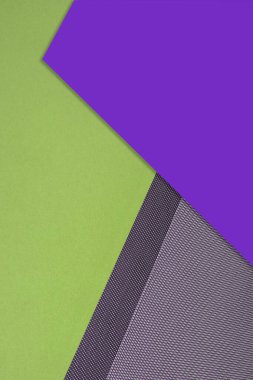 yeşil ve mor geometrik arkaplan, üst görünüm.
