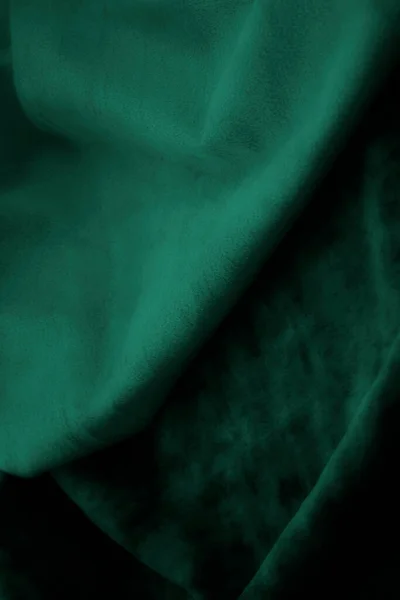 Tekstura Tło Zielony Tkanina — Zdjęcie stockowe