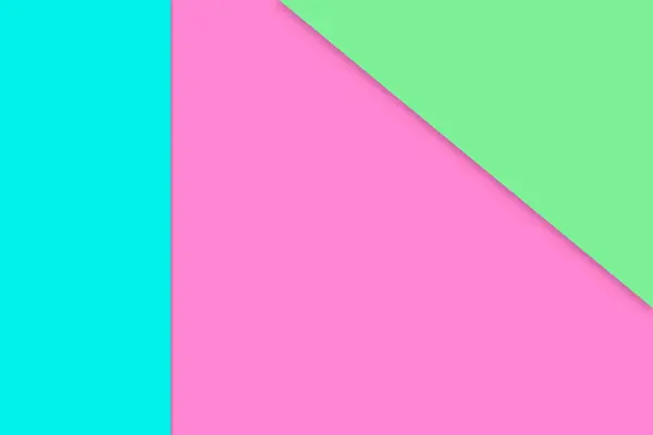 Sfondo Carta Rosa Verde Astratto Forme Geometriche Colorate — Foto Stock