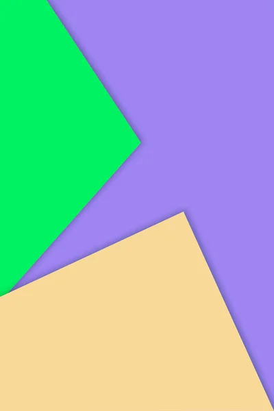 Abstrakter Hintergrund Mit Grünen Und Gelben Papierschnitten — Stockfoto