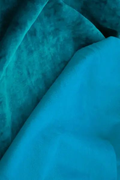 Текстура Фону Візерунок Синя Шовкова Тканина Органзою Має Розкішну Тканину — стокове фото