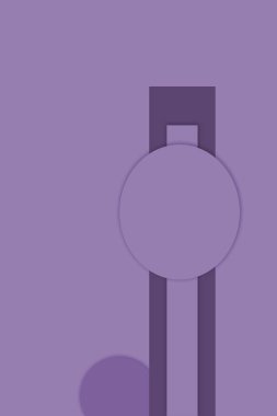 Gölge simgesi ve mobil uygulama logosuna sahip düz