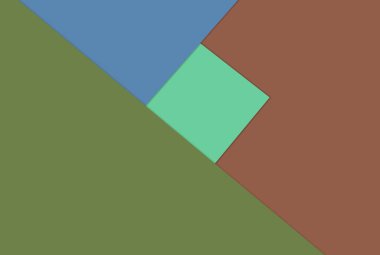 Renkli geometrik şekilli basit arkaplan