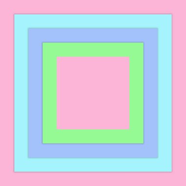 Renkli kare dikdörtgen çerçeve arkaplanı, vektör illüstrasyonu