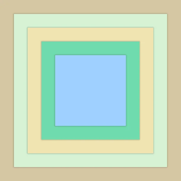 Τετράγωνο Πλαίσιο Μπλε Γραμμές — Φωτογραφία Αρχείου
