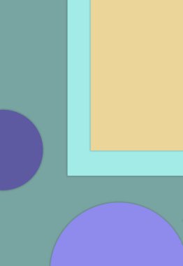 Soyut düz renkli geometrik arkaplan. dekoratif ögeler.