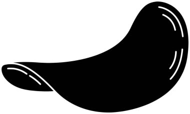 siyah patates silueti ya da düz tortilla çizimi abur cubur logosu için cips simgesi ve mısır ve cips gibi çıtır çıtır ye