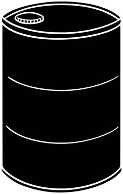Petrol için yakıt logosunun benzinli silueti ya da düz hortum çizimi, taşıma ikonu ve gaz şekli enerjisi ile birlikte, enerjiyi güce dizel olarak gösteriyor.
