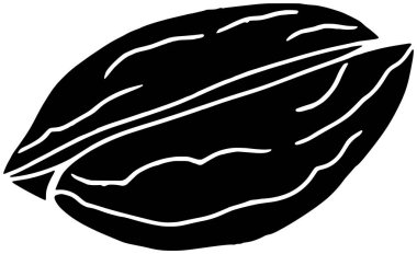 Badem ikonu meyve logosu ağaç illüstrasyon bitkisi doğa vektörü silueti ve yaprak şekli bahçe kadar doğal yeşil fındık grafik gıda arka planı flora veya tarımın organik