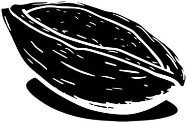 Badem ikonu meyve logosu ağaç illüstrasyon bitkisi doğa vektörü silueti ve yaprak şekli bahçe kadar doğal yeşil fındık grafik gıda arka planı flora veya tarımın organik