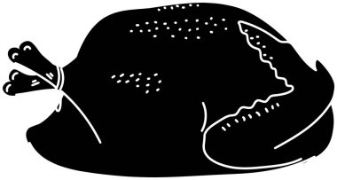 Kızarmış et ve siluet ile kızartılmış et için yemek logosu ya da kızarmış tavuk vektörü kızarmış arka plan proteini restorantın ızgara protein mutfağına öğle yemeği olarak pişirilmiş şekil yemeği.