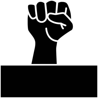 El ikonu ya da protesto logosu ırkçılık illüstrasyon gösterisi siyah siluet ve madde biçimi aktivisti yaşam olarak şiddet sosyal vektörü olarak sosyal arka plan savaş sanat insan özgürlük sivil
