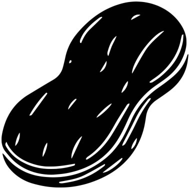 Fıstık ikonu ya da fındık illüstrasyon yaprağının logosu organik siluet ve doğal şekilli saglik için kabuk fıstık vektörü vektörü vektör arkaplan yeşili beslenme fındık kabuğu çerezi