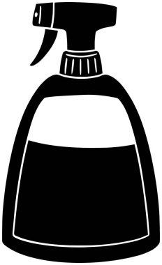 Ev vektörü hijyen silueti ve temizlik şekli için temiz illüstrasyon temizleyici sprey ikon şişe logosu el deterjanı kimyasal arka plan plastiği veya ürün sıvısı için dezenfekte edici olarak ev.