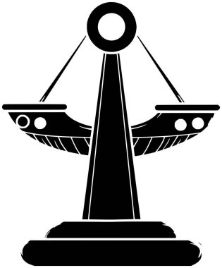 Eğlence vektörü parkı silueti ve eğlence biçimi oyunu için karnaval illüstrasyon logosu salıncak ikonu çocuk için eğlence amaçlı grafik eğlence arka plan eğlencesi ya da geminin oyun alanı