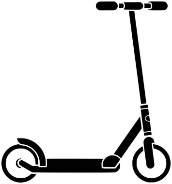 Mobilet illüstrasyon kickboard simgesi oyun logosu okul öncesi vektör itme aracı ya da çocuk kaykay sporu aktif bebek oyuncağı çocuk taşımacılık çocuk aracı tekerlek çocuk tekerlek oyun slaytı grafiği