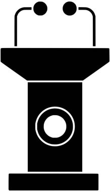 Tribün illüstrasyon mikrofon tartışma logosu konuşma ikonu halka açık ana hatlar konferans konferansı konuşmacısı podyum sunum sunum iletişim sunum şekli konuşmacı vektör grafik arkaplan şekli