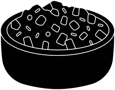 Vegan illüstrasyonlu vejetaryen silueti, sebze logosu, yemek ikonu, ana hatları turşusu, sağlıklı yeşil salatalık konservesi, salatalık turşusu, atıştırmalık turşusu ya da vektör grafik arka planı.