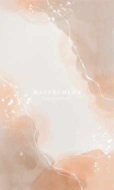 Bej tonlarında suluboya arkaplan