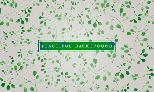 緑の色合いのベクトル花の背景 — ストックベクタ