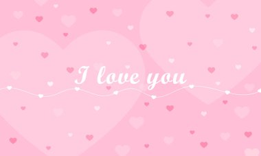 Kalpli yumuşak pembe aşk kartı