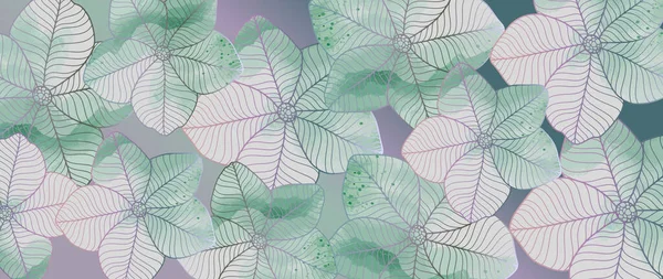 Vektor Abstrakten Grünen Hintergrund Mit Zarten Blumen Für Dekor Cover — Stockvektor