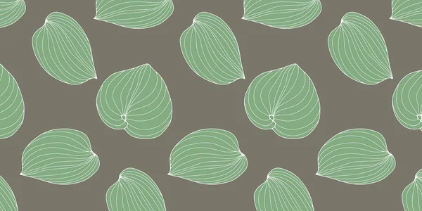 Векторный Узор Зелеными Листьями Шаблон Текстиля Оберточной Бумаги Чехлов Обоев — стоковый вектор
