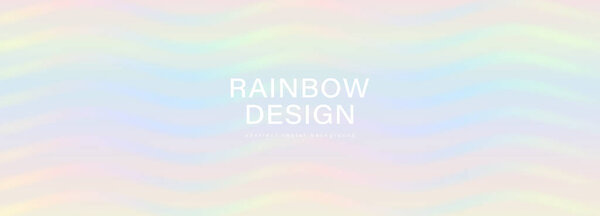 Светлый радужный вектор абстрактно широкий фон с волнами. Волнистая текстура, дизайн обоев, обложек, плакатов или баннеров