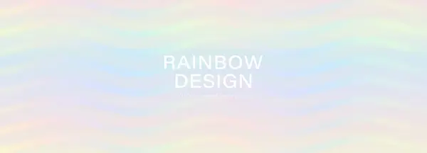 Lichte Regenboog Vector Abstracte Brede Achtergrond Met Golven Wavy Textuur Rechtenvrije Stockvectors