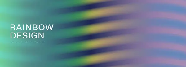 Vector Abstract Gradiënt Ontwerp Met Golvende Regenboog Lijnen Golvende Achtergrond Rechtenvrije Stockvectors